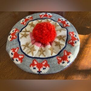 NWT Mini Boden Fair Isle Knitted Beret - FOX 🦊